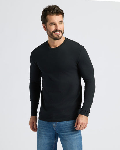 Black Classic Long Sleeve Crew Neck