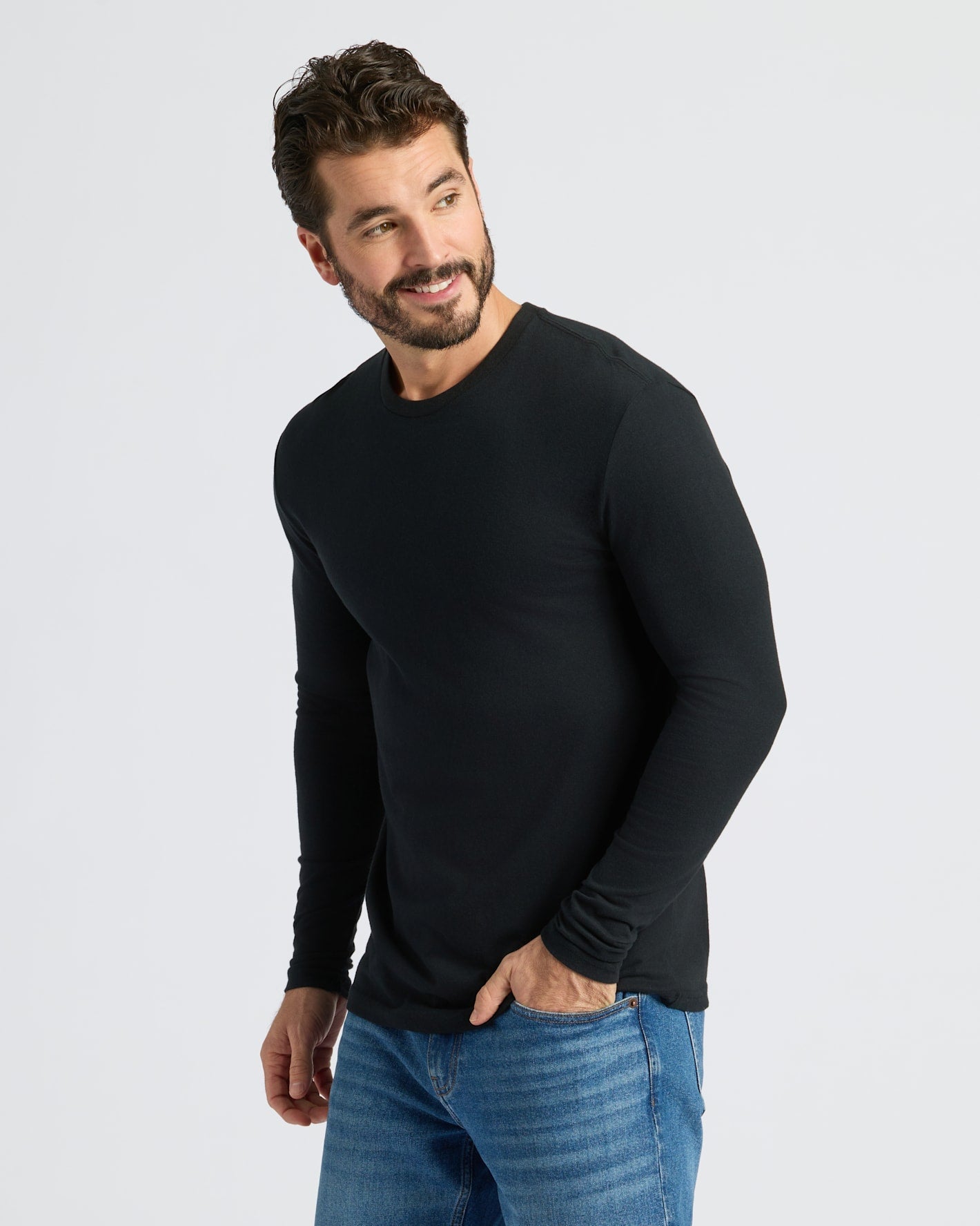 Core Long Sleeve Crew Neck T-Shirt 3-Pack