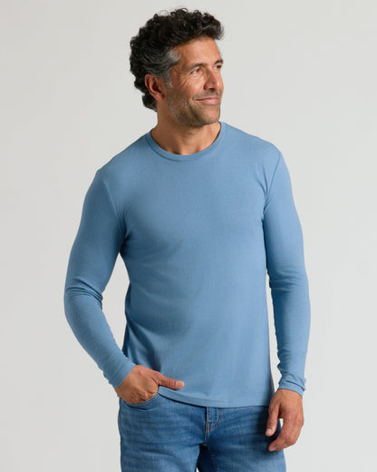 Indigo Classic Long Sleeve Crew Neck