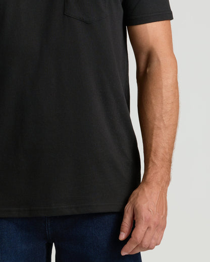 Black Classic Pocket Crew 2-Pack