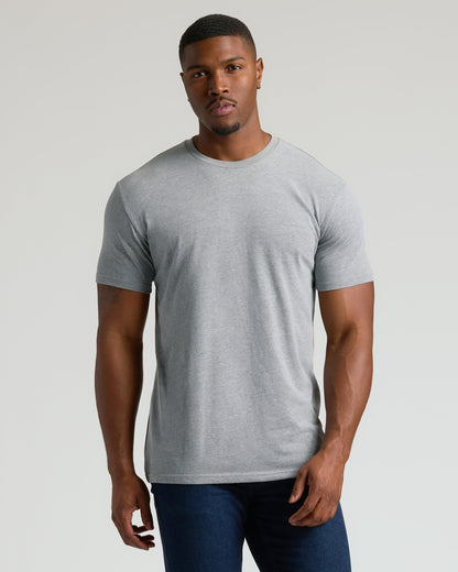 Classic Tall Straight Hem Crew Neck T-Shirt 3-Pack