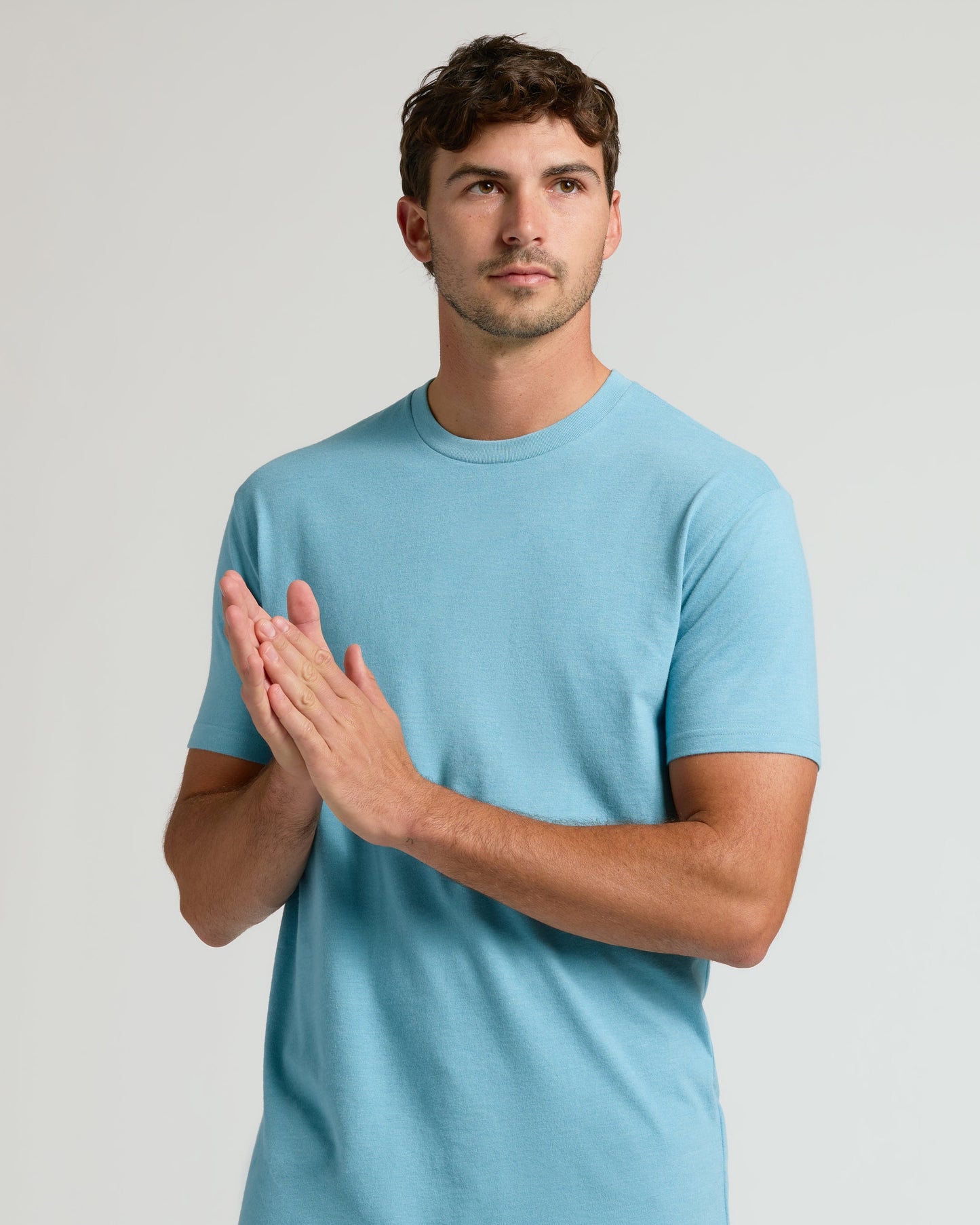 Heather Voyager Short Sleeve Tall Crew