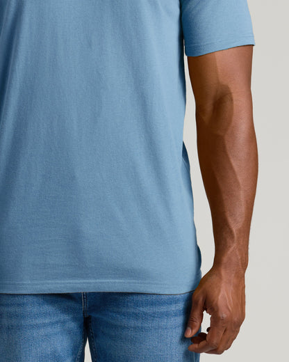 Indigo Tall Straight Hem Crew Neck T-Shirt