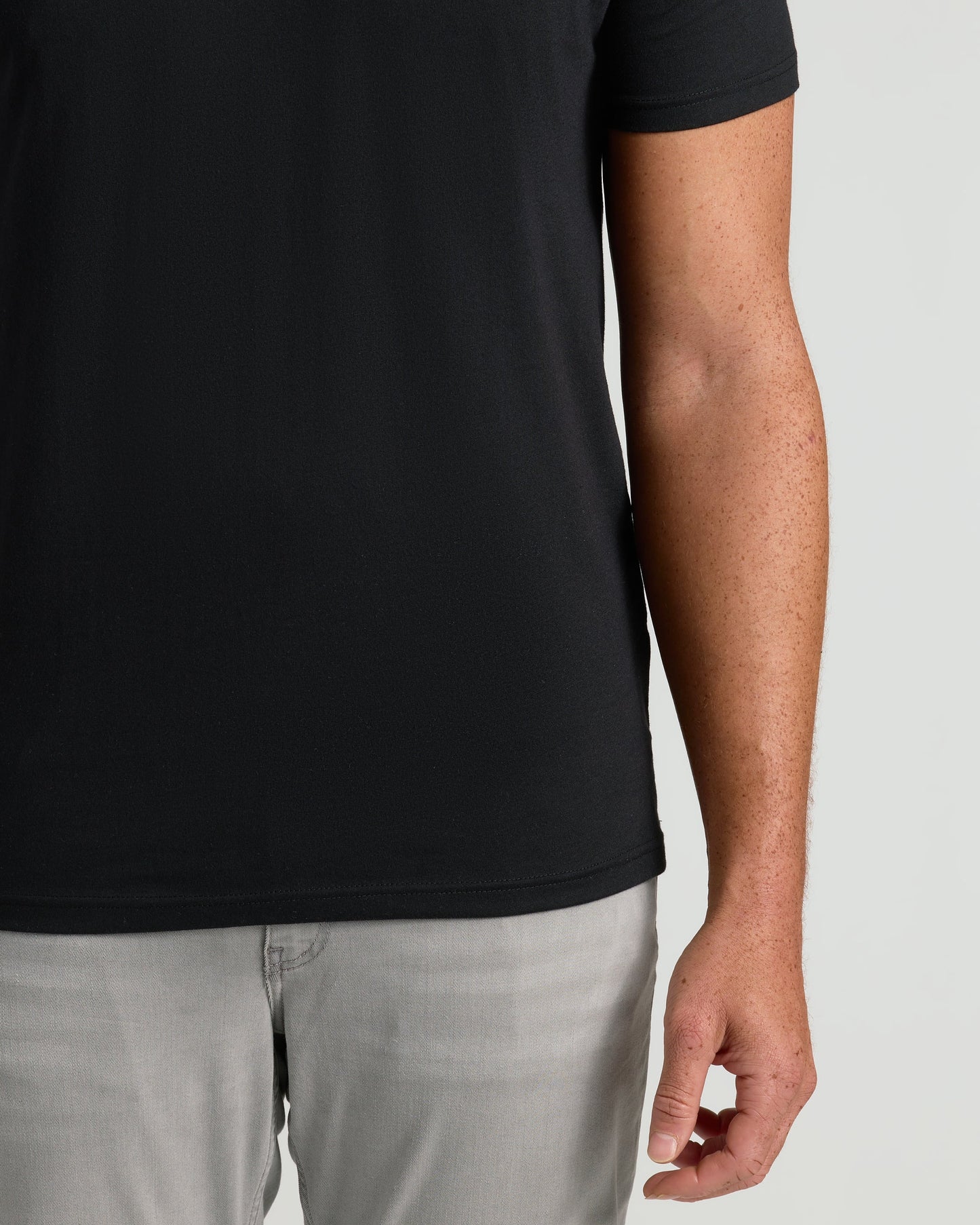 Black Short Sleeve Tall Classic V-Neck 6-Pack