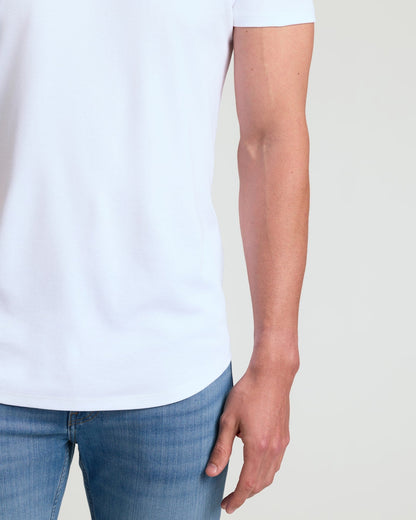 Tall Pima Cotton Blend Curved Hem Crew 2-Pack