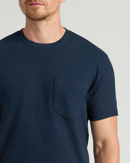 Navy Tall Heavyweight Pocket Crew