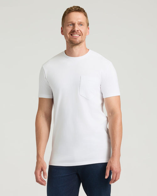 White Tall Heavyweight Pocket Crew