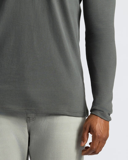 Carbon Tall Heavyweight Long Sleeve Pocket Crew