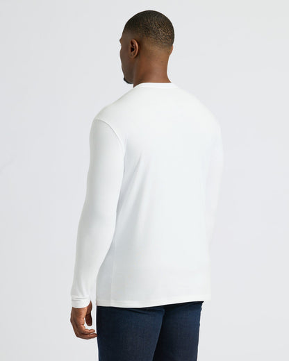 Black & White Tall Heavyweight Long Sleeve Pocket Crew 2-Pack