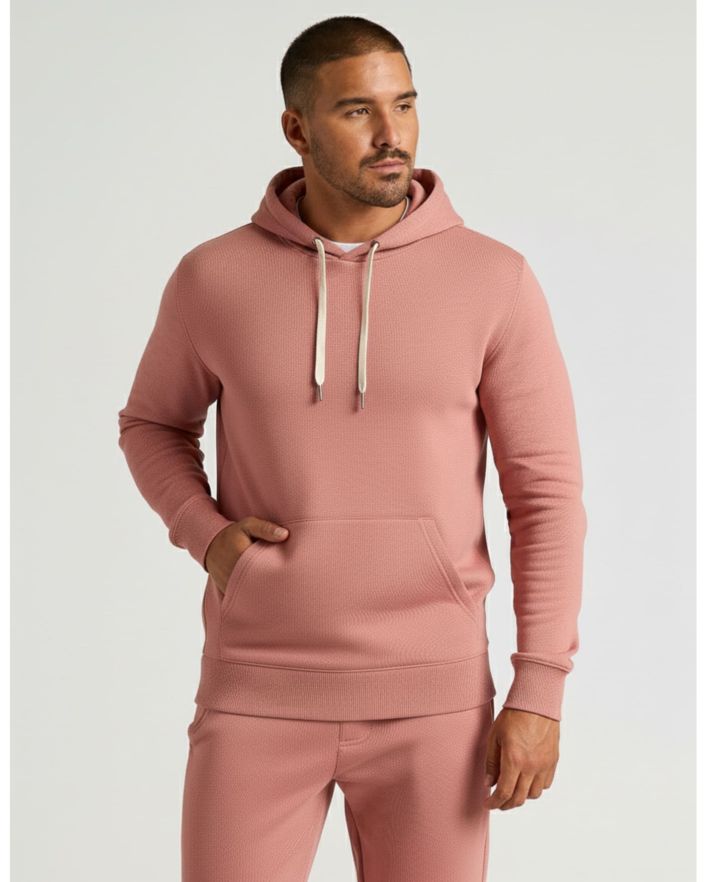 Rose Fleece French Terry Pullover Hoodie