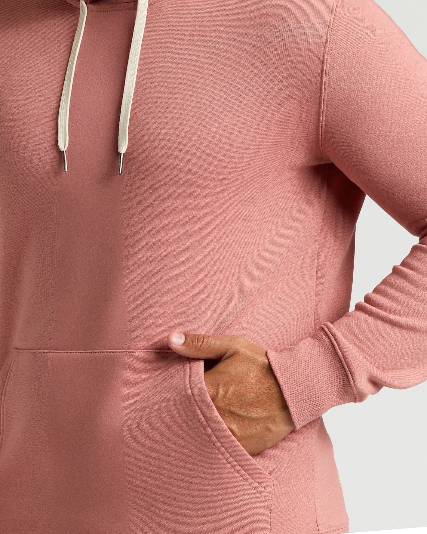 Rose Fleece French Terry Pullover Hoodie
