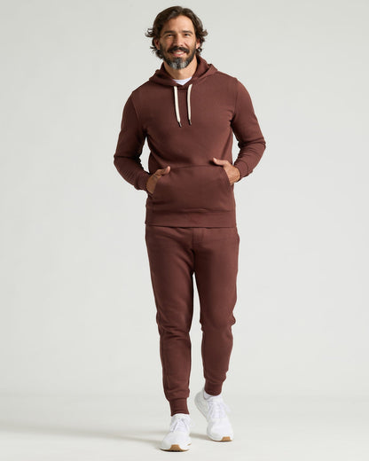 Carob Fleece French Terry Pullover Hoodie
