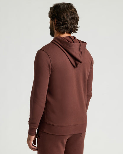 Carob Fleece French Terry Pullover Hoodie