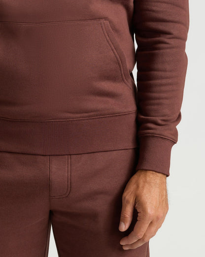 Carob Fleece French Terry Pullover Hoodie