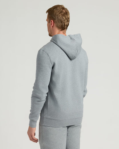 Dark Heather Gray Fleece French Terry Pullover Hoodie