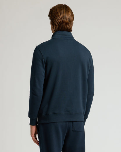 Navy Quarter Zip Fleece Sweatshirt & Jogger 2-Pack