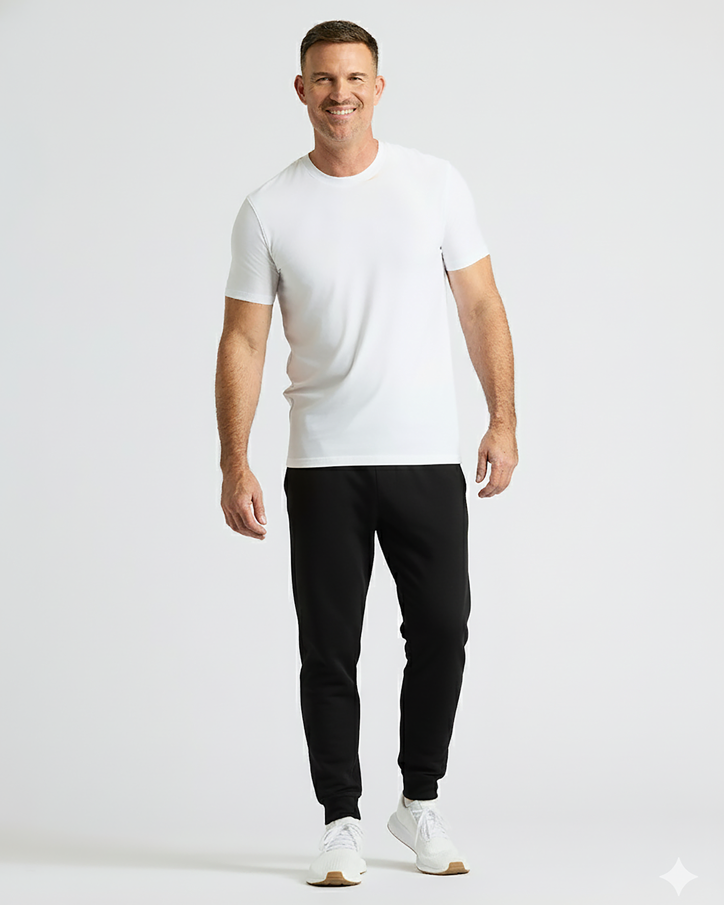 Black & Dark Heather Navy Active Jogger 2-Pack