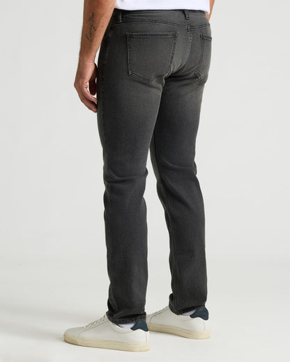 Gray Wash Slim Authentic Denim Jeans