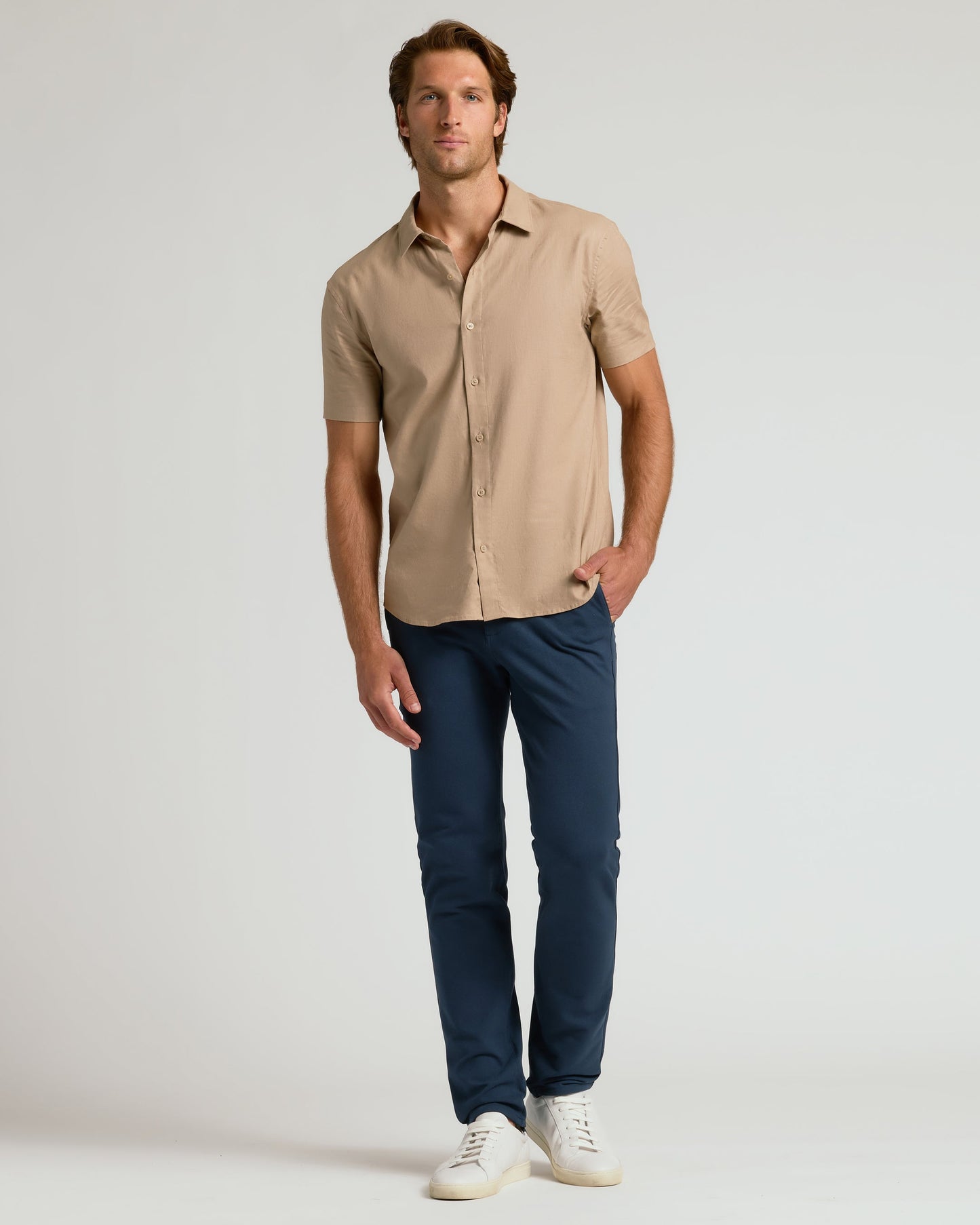 Navy Slim Chino Pants 2.0
