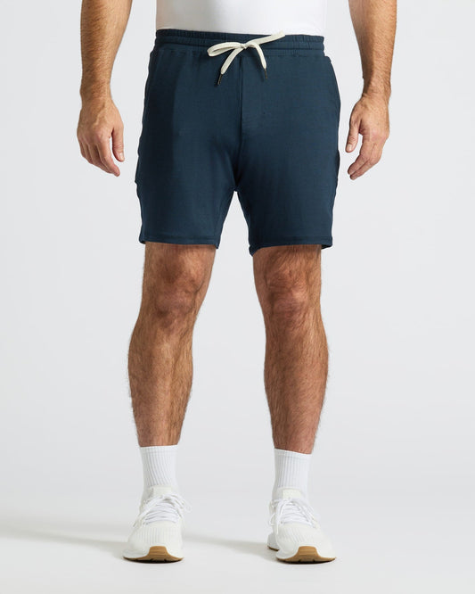 Dark Heather Navy Active Comfort Shorts