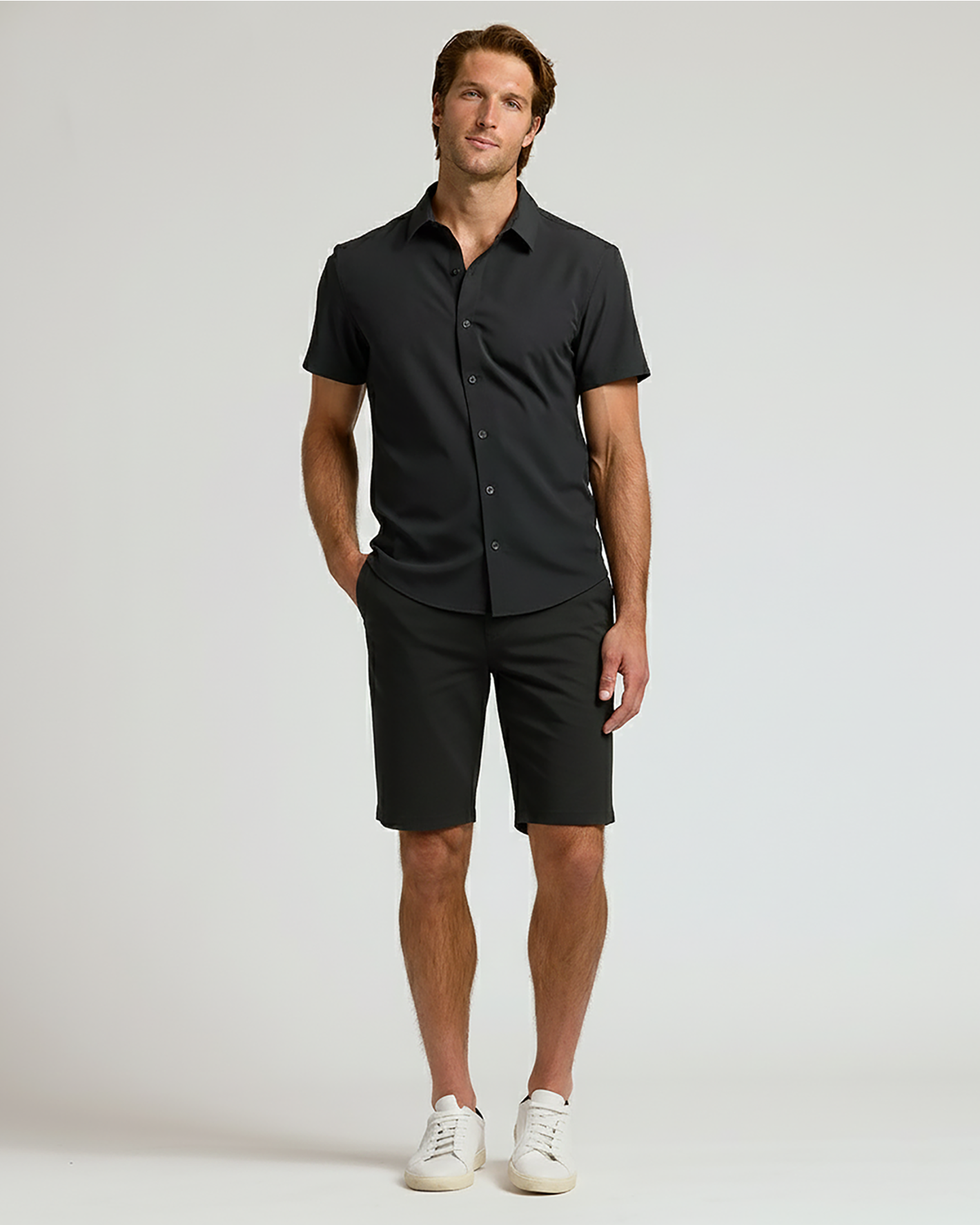 9" Black & Carbon Chino Shorts 2-Pack