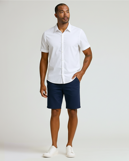9" Navy Classic Chino Shorts 2.0
