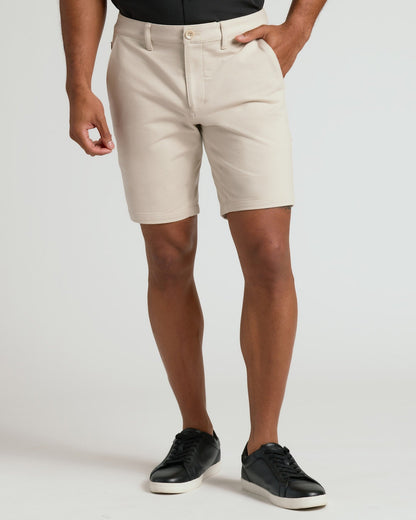 7" Sandstone & Navy Chino Shorts 2-Pack