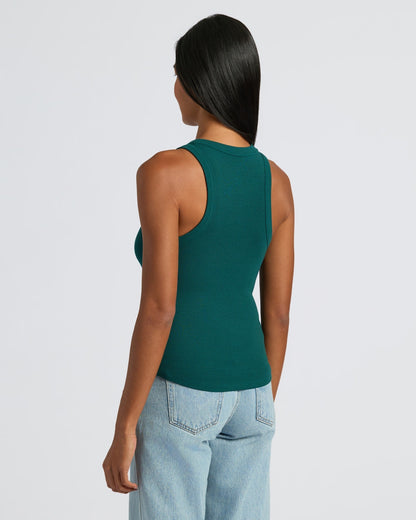 Womens Ribbed High Neck Tank 3-Pack