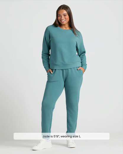 Womens Stormcloud Slouch Pullover Crew & Relaxed Jogger 2-Pack