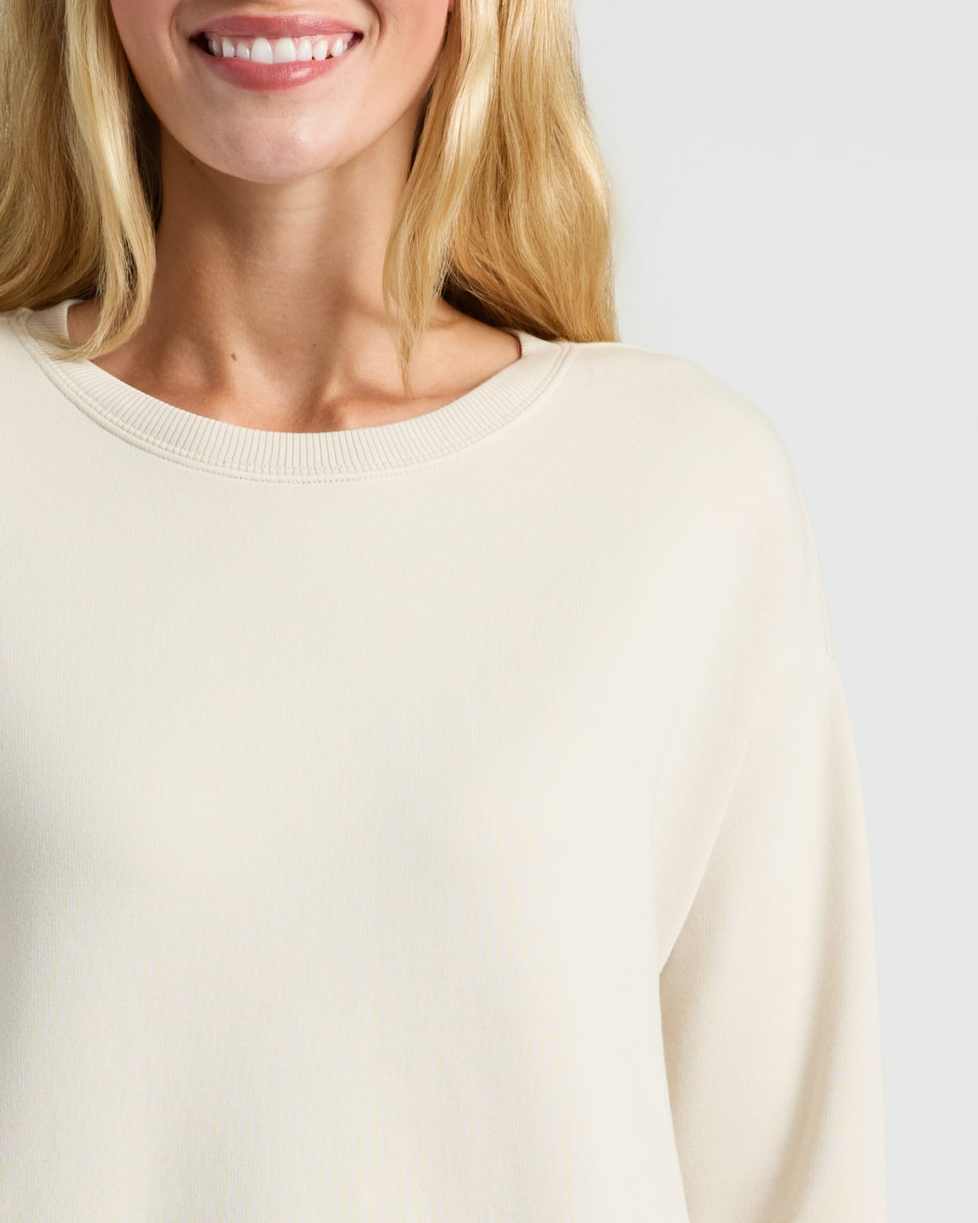 Womens Oatmeal Slouch Pullover Crew & Relaxed Jogger 2-Pack