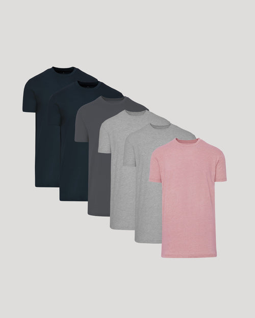 Tall Straight Hem T-Shirt 6-Pack