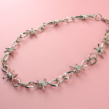 Thick Barbed Wire Necklace