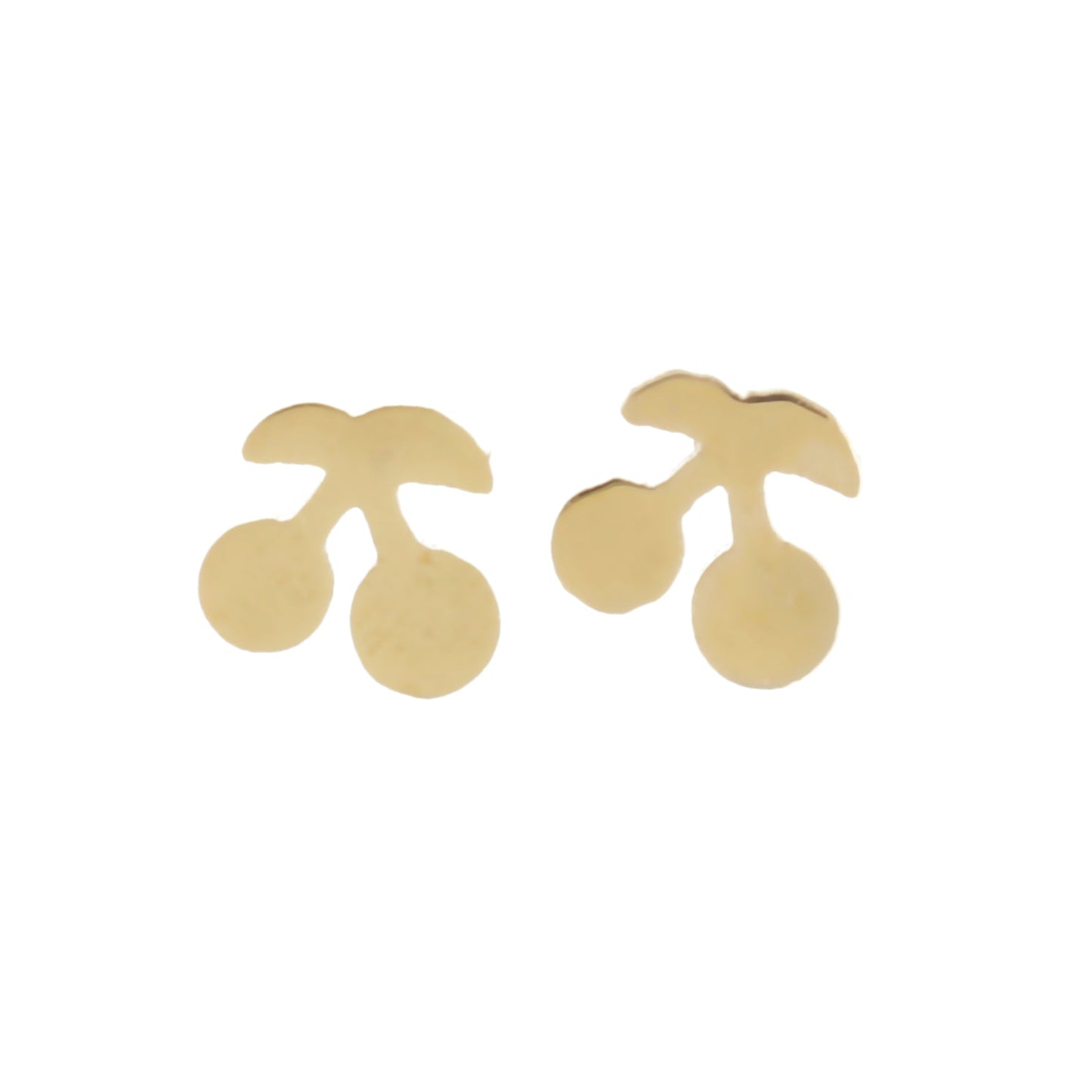 Tiny Cherry Stud Earrings (Gold Plated)