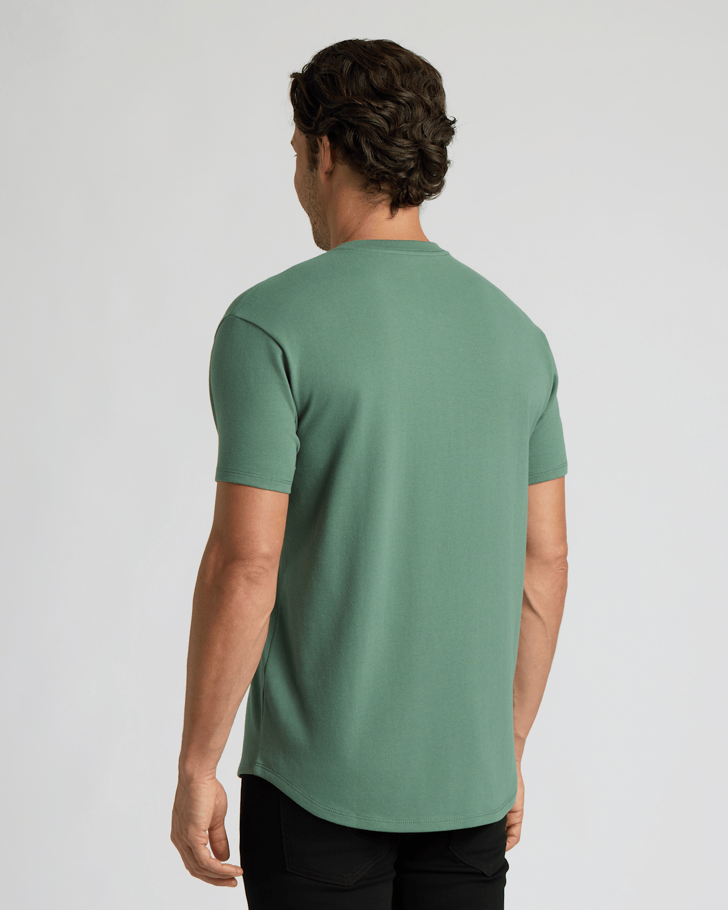 Neo Fern Heavyweight Curved Hem Henley