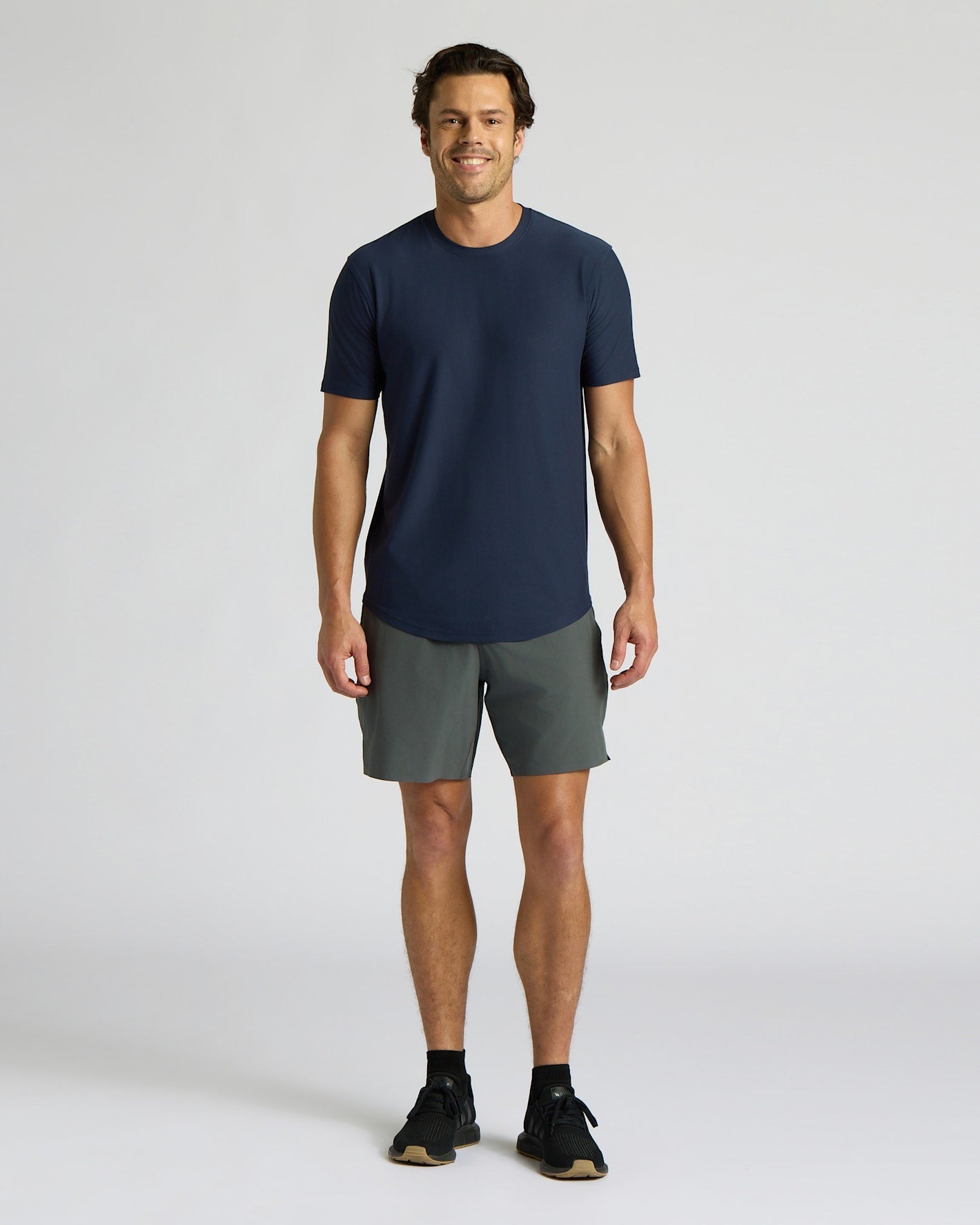 Active Curved Hem Crew 3-Pack