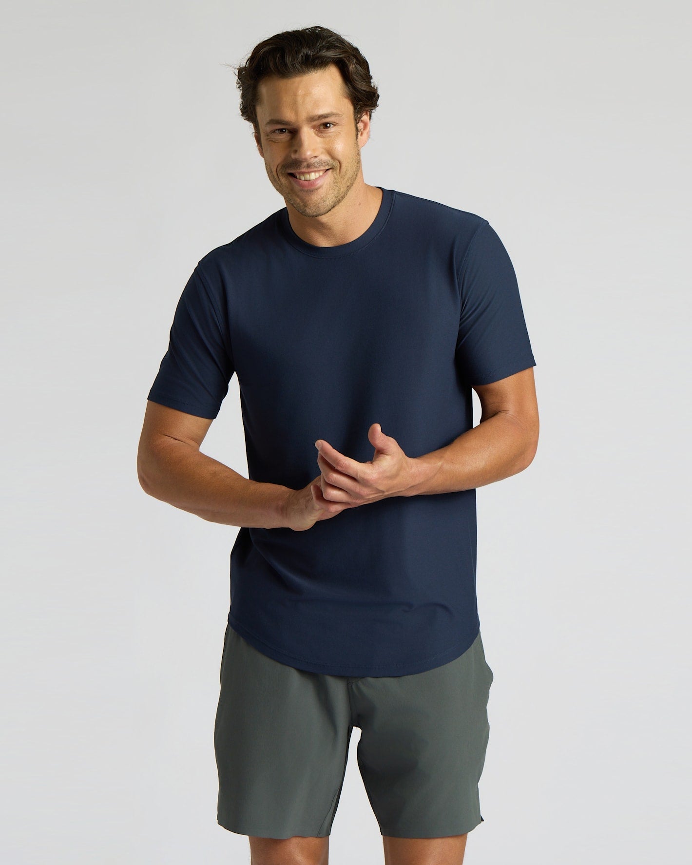 Active Curved Hem Crew 3-Pack
