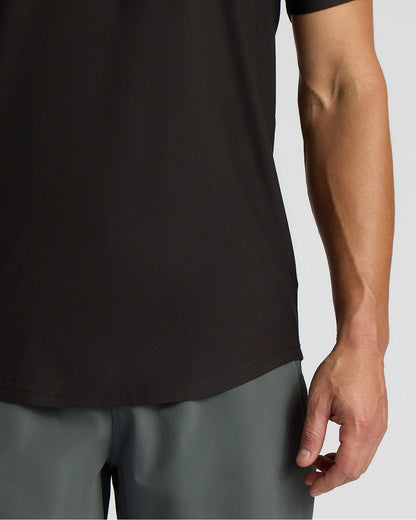 All Black Active Curved Hem Crew 6-Pack