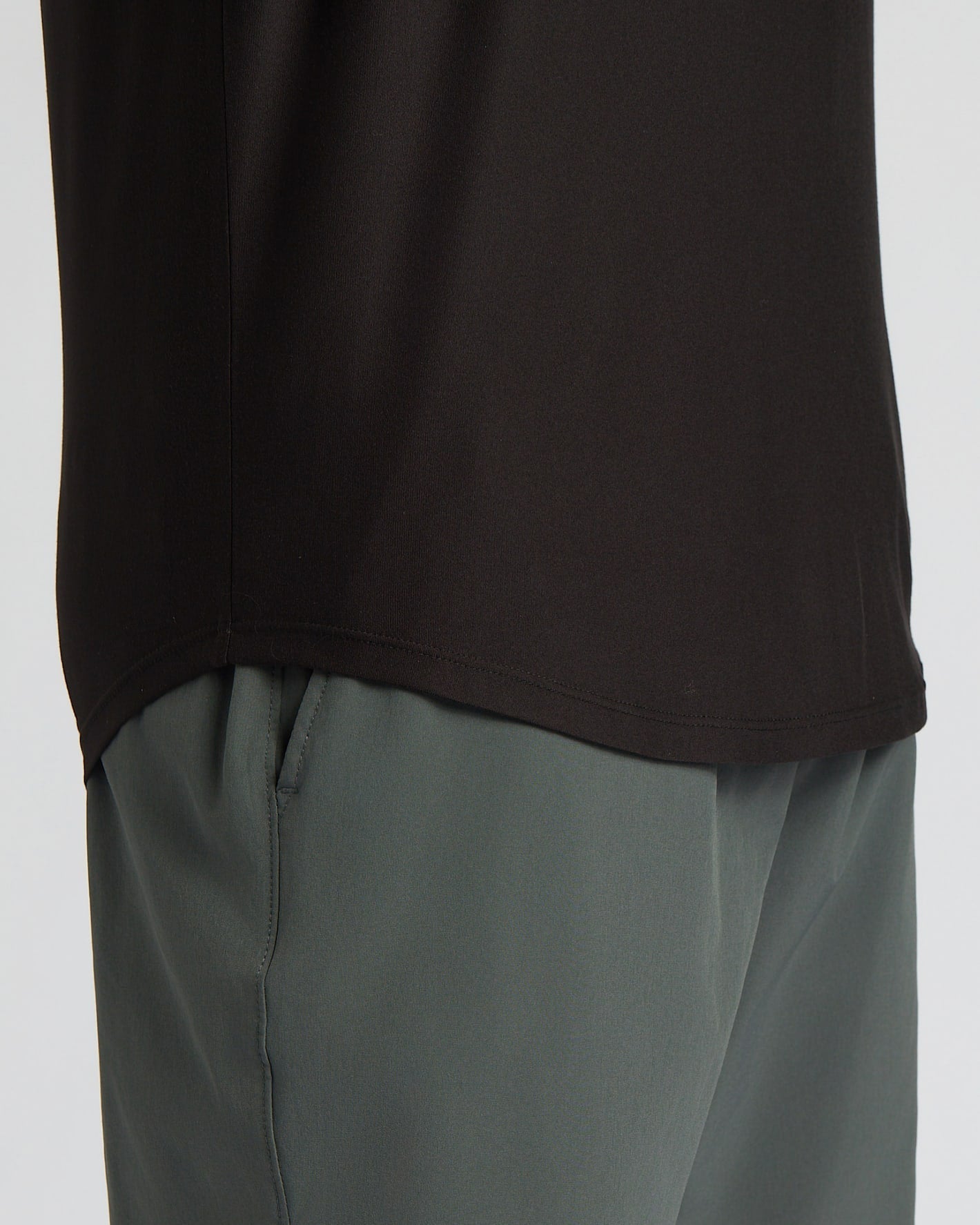 All Black Active Curved Hem Crew 6-Pack