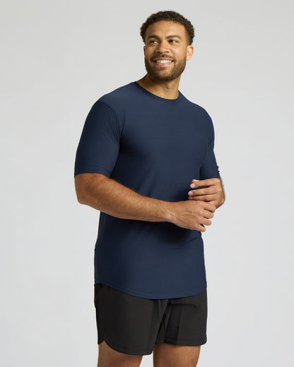 Tall Active Curved Hem Crew 3-Pack