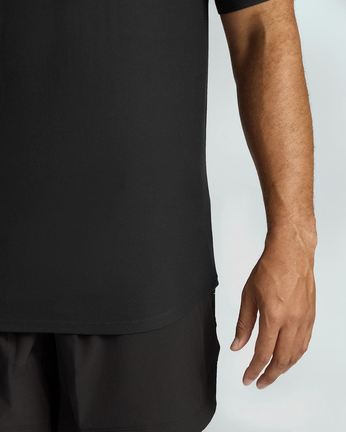 All Black Tall Active Curved Hem Crew 3-Pack