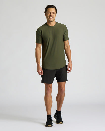 Grove Active Curved Hem Crew