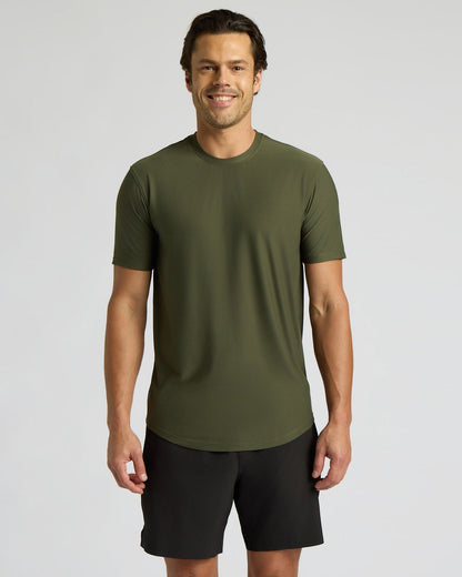 Grove Active Curved Hem Crew
