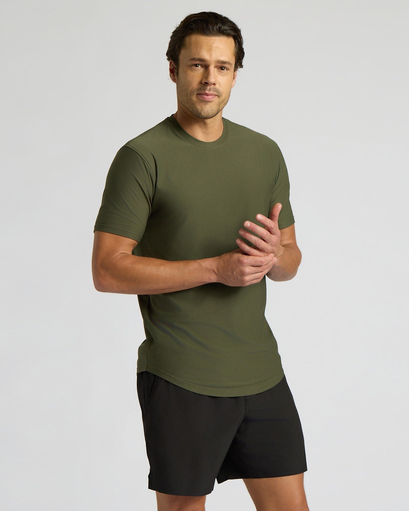 Active Curved Hem Crew 3-Pack