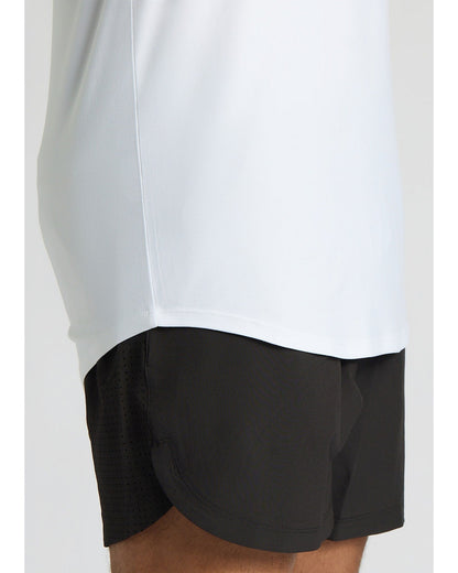 All White Tall Active Curved Hem Crew 6-Pack
