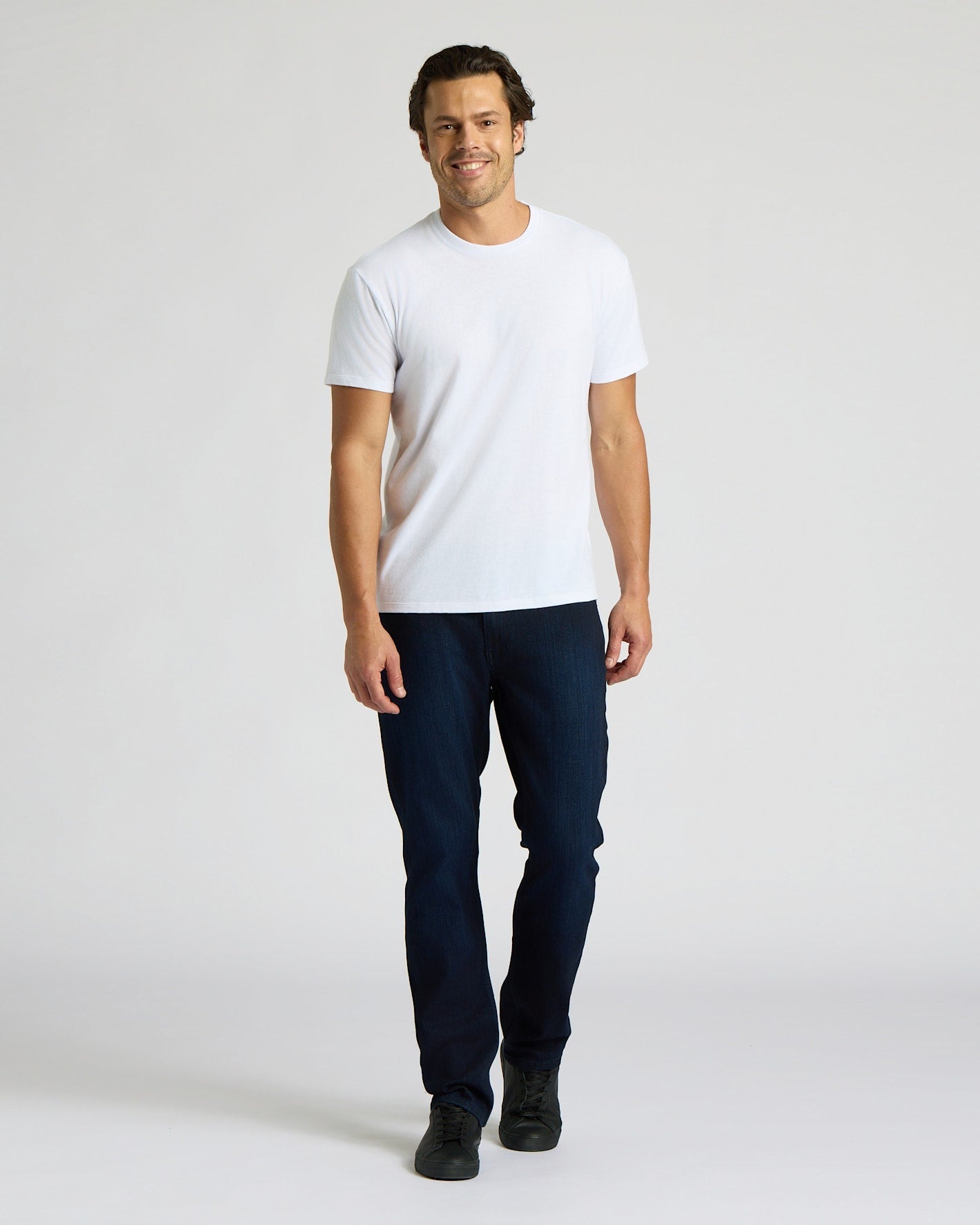 White Short Classic Crew Neck
