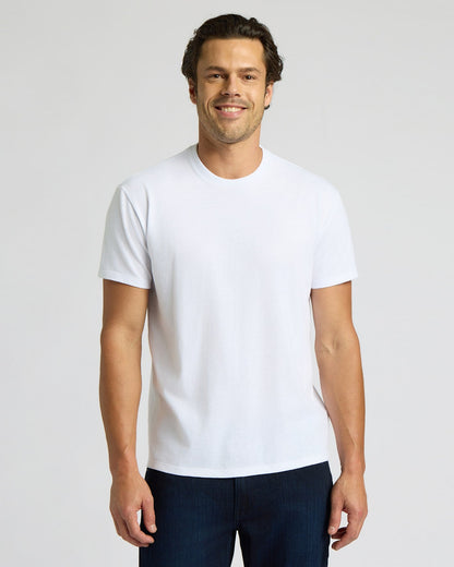 All White Short Classic Crew Neck 6-Pack