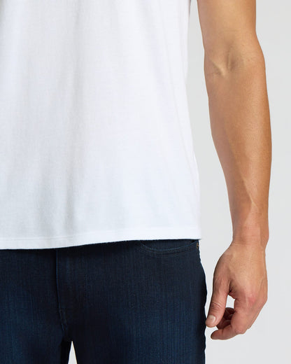 White Short Classic Crew Neck
