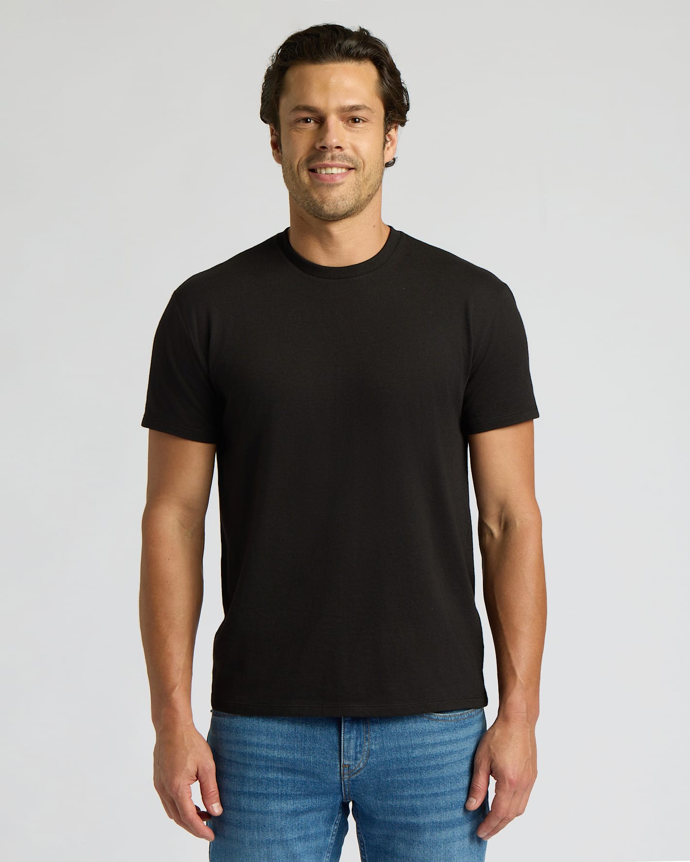 All Black Short Classic Crew Neck 6-Pack