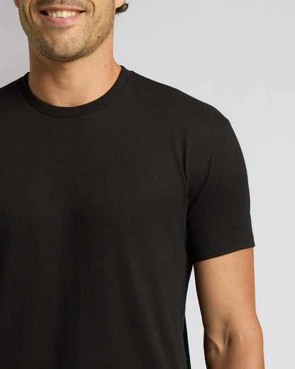All Black Short Classic Crew Neck 3-Pack
