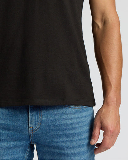 Black Short Classic Crew Neck